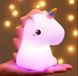 Лампа детская силиконовый ночник светильник единорог RGB LOSSO Unicorn Original