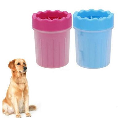 Лапомойка, стакан для мытья лап собакам Soft Gentle Silicone Bristles 15 см