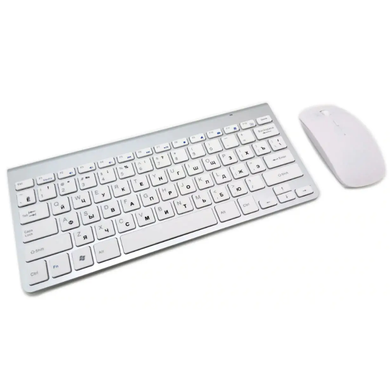 Беспроводная клавиатура с мышкой Keyboard Wireless 901 Top Hit, Белый