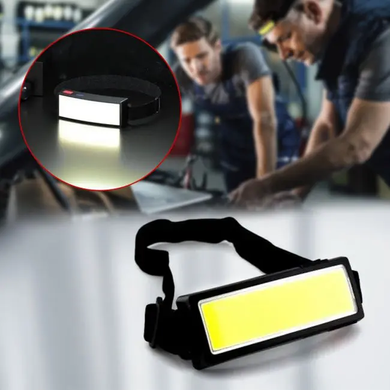 Налобний LED ліхтарик акумуляторний з USB, BL-TM-G14 / Світлодіодний ліхтарик на голову, Черный