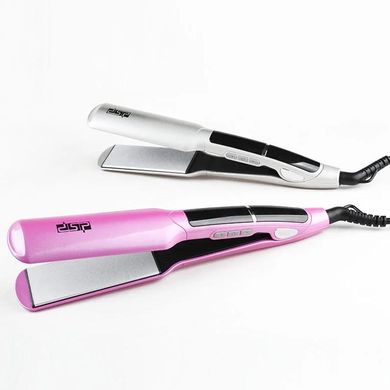 Праска випрямляч щипці для волосся професійний з керамічним покриттям 35W DSP Рожевий, Разные цвета