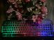 Дротова клавіатура з LED підсвічуванням KEYBOARD UKC HK-6300, 3 цвета