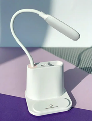 Акумуляторна настільна LED лампа Bionic Desk Lamp c USB виходом, органайзером та підставкою для смартфона