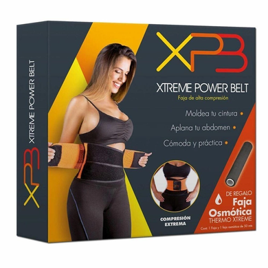 Пояс для похудения и поддержки талии Xtreme Power Belt Оранжевый с пористой прокладкой моментально впитывающей влагу, Оранжевый