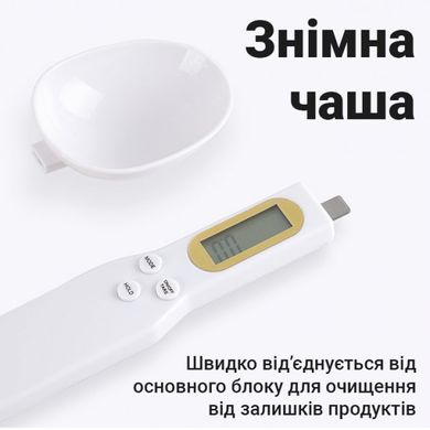 Электронная мерная ложка DIGITAL SPOON SCALE Белая весы с LCD экраном для измерения мелких предметов, Белый