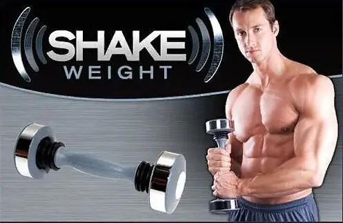 Инерционные гантели для фитнеса Shake weight 5 фунтов, Серебристый