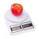Електронні ваги для зважування продуктів до 7 кг Electronic Kitchen Scale SF-400 (Електронік Кітчен Скейл), Білий