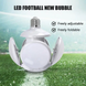 Лампочка люстра світлодіодна розкладна Football UFO Lamp E27 LED лампа для дому на 40 Вт живлення 220В Біла, Білий