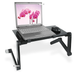 Стол-подставка для ноутбука Laptop Table T6 , столик трансформер, Черный