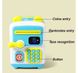 Детская электронная Копилка-Сейф с кодовым замком Kids Bank Money BOX Имитация распознавания лиц, световые эффекты Голубой, Голубая