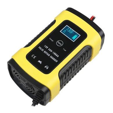 Автоматическое зарядное устройство для аккумулятора авто Foxsur 5a FBC1205, умная зарядка, Жёлтый