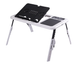Універсальний Стіл для ноутбука E-Table, підставка для ноутбука, Сріблястий