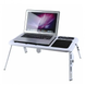 Універсальний Стіл для ноутбука E-Table, підставка для ноутбука, Сріблястий