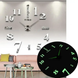 Большие бескаркасные настенные часы Horloge 3D DIY кварц