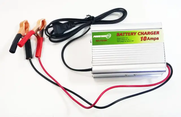 Зарядний пристрій для акумулятора автомобіля UKC BATTERY CHARDER 10A MA-1210A, Сріблястий