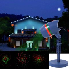 Вуличний новорічний лазерний проектор Star Shower Motion Laser Light, Синий