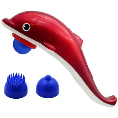 Масажер ручний для тіла / інфрачервоний / електричний / антицелюлітний масажер "Дельфін", Красные