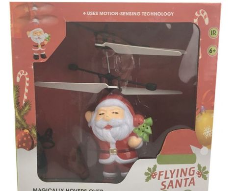 Летающая игрушка Flying Santa летающий Дед Мороз Cанта Клаус