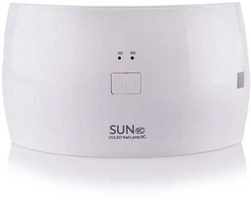 Лампа для маникюра SUN 9C для гель лака UV/LED компактная без дна, Светло-Розовый