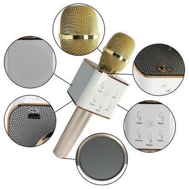 Беспроводной караоке микрофон Q7, Bluetooth караоке-микрофон в чехле
