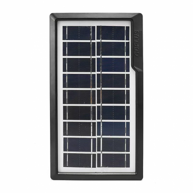 Портативная станция GDLite GD-1 для зарядки мобильных устройств на солнечной батарее с фонарём, лампами и функцией Power Bank, Черный