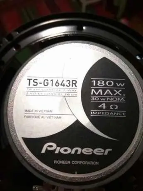 Автомобильная акустика, колонки Pioneer TS 1643 (180W) 2 полосные