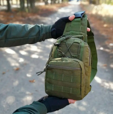 Рюкзак тактичний через плече, чоловіча армійська сумка/однолямкова сумка/барсетка