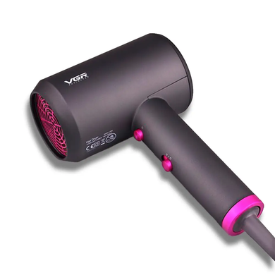 Профессиональный фен для сушки и укладки волос с насадкой VGR-V400 1800-2000Вт Фен для волос, Розовый