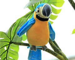 Интерактивная игрушка электронный говорящий Попугай Parrot Talking Синий