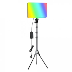 Светодиодная прямоугольная LED-лампа разноцветная RGB PM26 с пультом