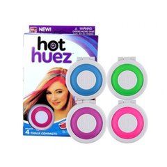 Цветные мелки для покраски волос Hot Huez 4 цвета