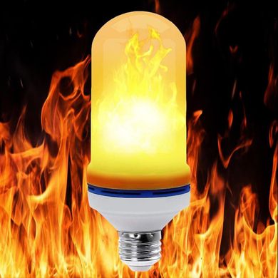 Лампа LED Flame Bulb А+ с эффектом пламени огня, E27 лампочка пламя