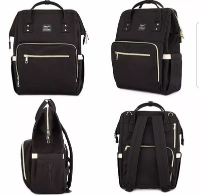 Многофункциональная сумка-рюкзак для мам LeQueen Черный