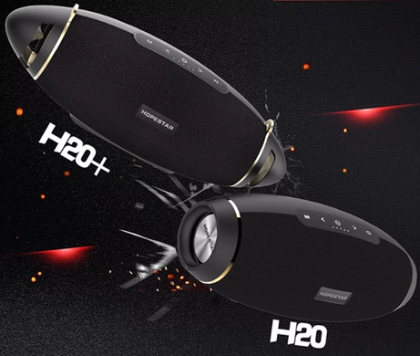 Портативная акустическая стерео колонка Hopestar H20+ (Bluetooth, MP3, AUX, Mic), Черный