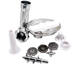 М'ясорубка електрична з насадками для кеббе та ковбасок Domotec MS-2017 біла 1500W, Білий