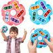 Дитячий спіннер Fidget Spinner Magic Cube Рожевий, Блакитний, чарівна іграшка, що обертається, головоломка для дітей від 3 років, антистрес