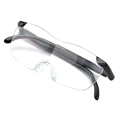 Окуляри лупа Big Vision 160% для читання та шиття, Збільшувальні окуляри-лупа для рукоділля Біг Вижн, Черный
