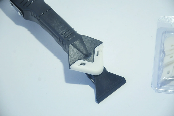 Силіконовий шпатель скребок для герметика та силікону для видалення швів SILICON TROWEL & SCRAPER з набором насадок