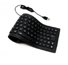 Гибкая силиконовая клавиатура Flexible Keyboard X3 (черный)