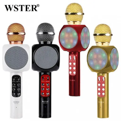 Портативный микрофон WSTER WS-1816 микрофон для караоке Беспроводной Bluetooth микрофон