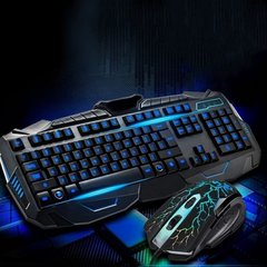 Игровая клавиатура с подсветкой молнии "Atlanfa V100" + Мышка