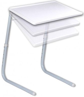 Портативный складной столик для ноутбука и еды с регулировкой высоты и наклоном Table Mate 2, Белый