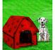 Переносний м'який будиночок будка для собак Portable Dog House Червоний