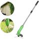 Беспроводная газонокосилка ручной и компактный триммер для травы ZIP TRIM газон косить Green, Зелёный