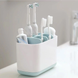 Подставка органайзер для зубных щеток со съемной подставкой Large Toothbrush Caddy, Белый