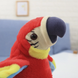 Интерактивная игрушка-повторюшка Попугай Parrot Talking Красный / Мягкая игрушка Говорящий Попугай, Красный